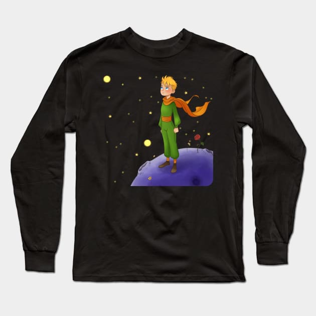 Little Prince Long Sleeve T-Shirt by Muricielaga